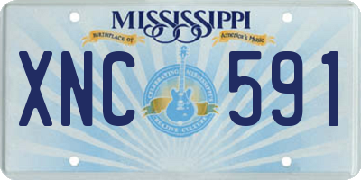 MS license plate XNC591