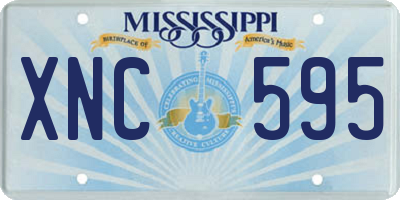 MS license plate XNC595