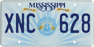 MS license plate XNC628