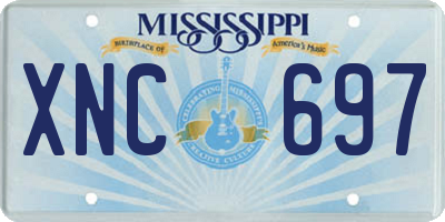 MS license plate XNC697