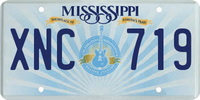 MS license plate XNC719