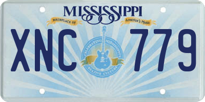MS license plate XNC779