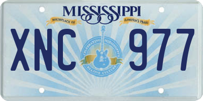 MS license plate XNC977
