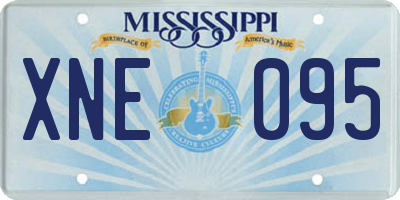 MS license plate XNE095