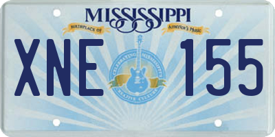 MS license plate XNE155
