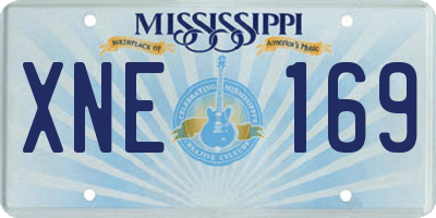 MS license plate XNE169