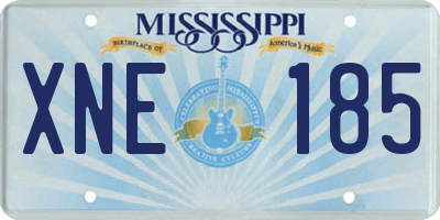 MS license plate XNE185
