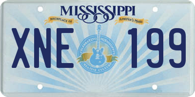 MS license plate XNE199