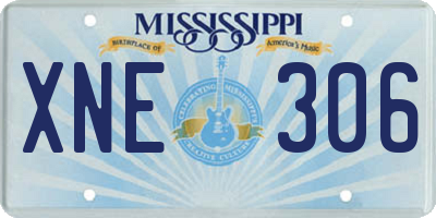 MS license plate XNE306