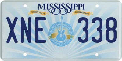 MS license plate XNE338