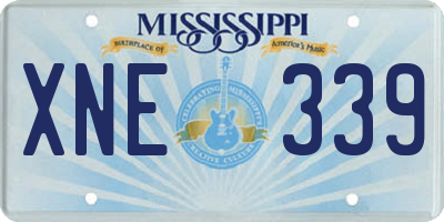 MS license plate XNE339