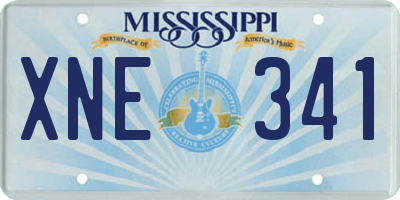 MS license plate XNE341