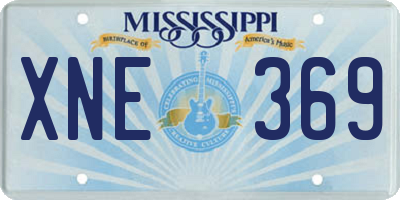 MS license plate XNE369