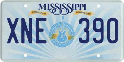 MS license plate XNE390