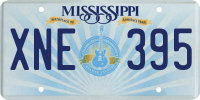 MS license plate XNE395