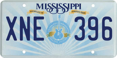 MS license plate XNE396