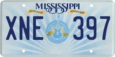 MS license plate XNE397