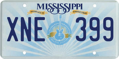 MS license plate XNE399