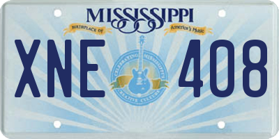 MS license plate XNE408