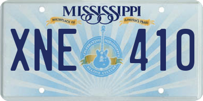 MS license plate XNE410