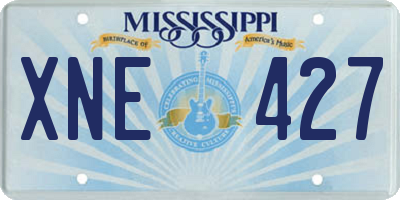 MS license plate XNE427