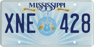 MS license plate XNE428