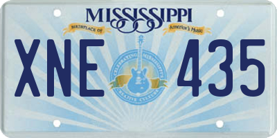MS license plate XNE435