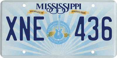 MS license plate XNE436