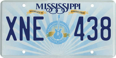 MS license plate XNE438