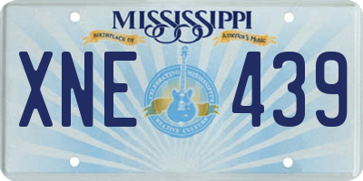 MS license plate XNE439
