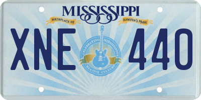 MS license plate XNE440