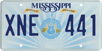 MS license plate XNE441