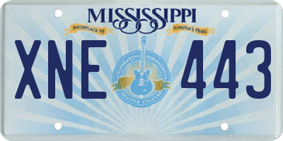 MS license plate XNE443