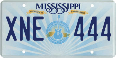 MS license plate XNE444