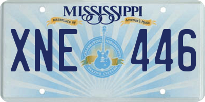 MS license plate XNE446