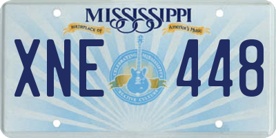 MS license plate XNE448