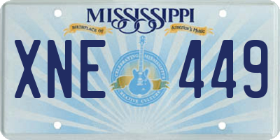MS license plate XNE449