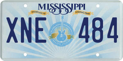 MS license plate XNE484