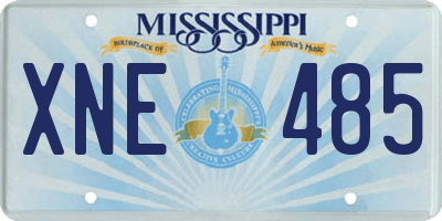 MS license plate XNE485