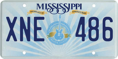 MS license plate XNE486