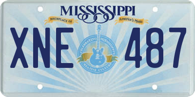 MS license plate XNE487