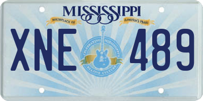 MS license plate XNE489