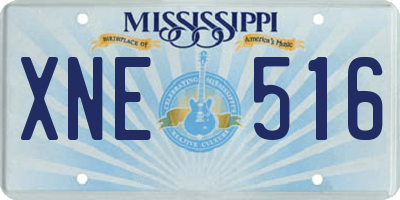 MS license plate XNE516