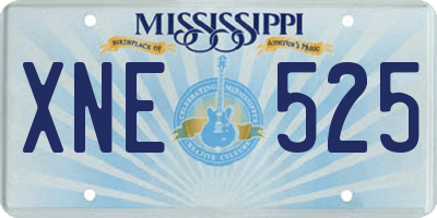 MS license plate XNE525