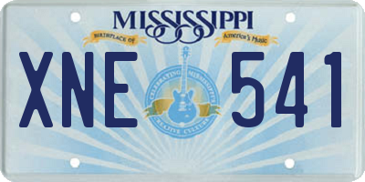 MS license plate XNE541