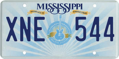 MS license plate XNE544