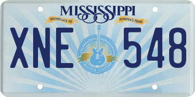 MS license plate XNE548