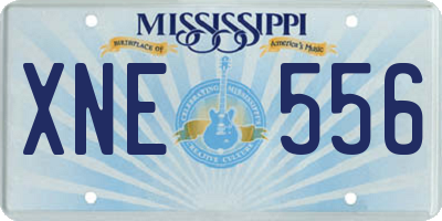 MS license plate XNE556