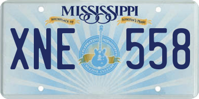 MS license plate XNE558