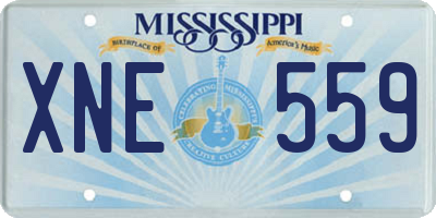 MS license plate XNE559